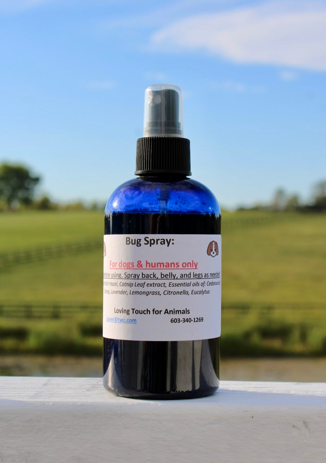 Loving Touch Bug Repellent Spray: All-Natural Protection for Dogs & Humans